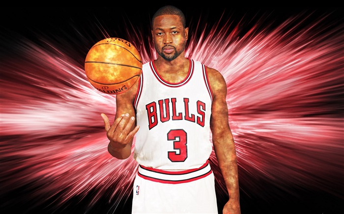 Dwyane Wade Chicago Bulls-2016 Basketball Star Poster Wallpaper Visualizações:9030