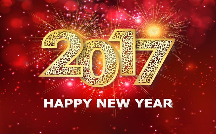 Happy New Year 2017 HD Holiday Fonds d'écran Vues:21206