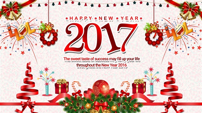 Happy New Year 2017 HD Theme Desktop Wallpaper 19 Views:5520 Date:2016/12/12 7:12:23