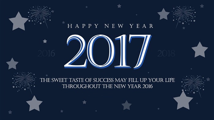 Happy New Year 2017 HD Theme Desktop Wallpaper 20 Views:5558 Date:2016/12/12 7:13:16