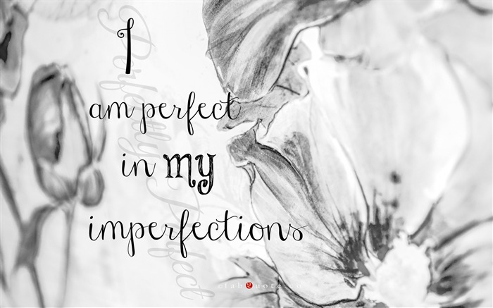 Soy perfecto en mis imperfecciones-Text Artistic Design HD Wallpaper Vistas:7986