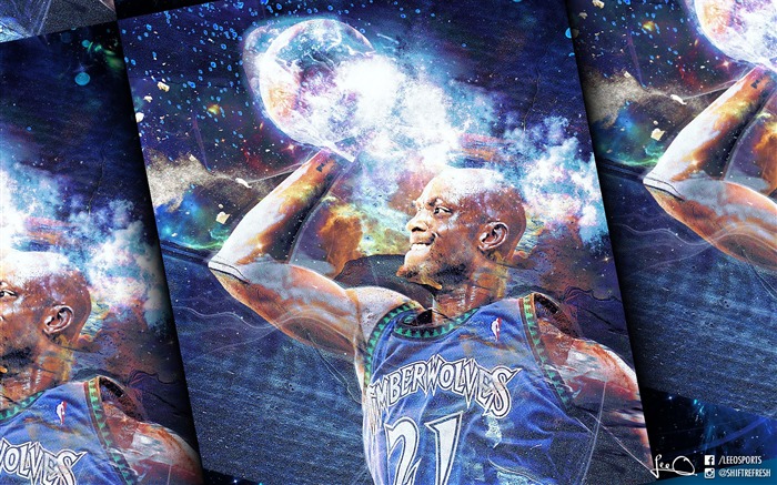 Kevin Garnett-2016 Basketball Star Poster Wallpaper Visualizações:8044