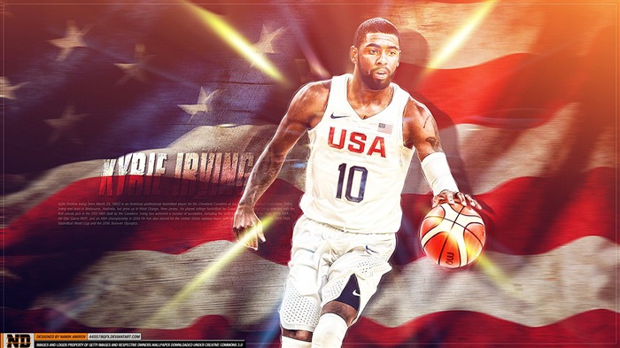 Papéis de parede de cartaz da estrela de basquete Kyrie Irving-2016 Visualizações:14375