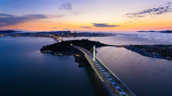 San Francisco Oakland Bay Bridge-2016 Bing Fondos de escritorio Vistas:6884