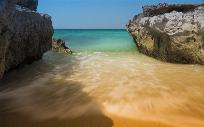 Fondo de pantalla de paisaje de playa de la isla de kish Vistas:8669