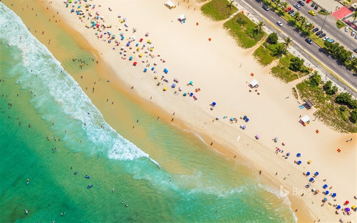 Plage de Barra da Tijuca Rio de Janeiro-Bing Fonds d'écran Vues:9143