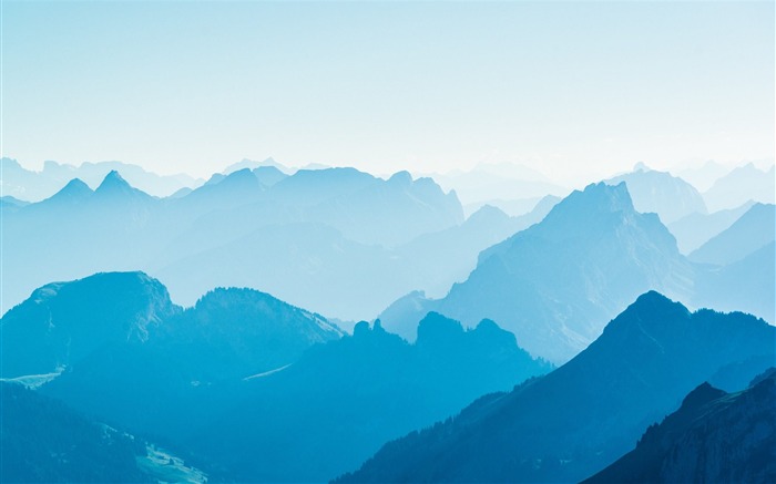 秀丽薄雾自然山-风景高清壁纸 浏览:9834