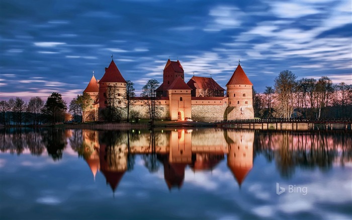 Lituania Trakai Island Castle en Trakai-2017 Bing Fondos de escritorio Vistas:9839