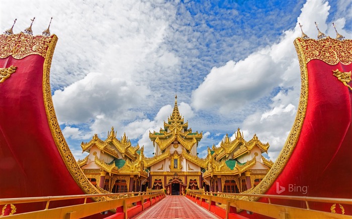 Myanmar Yangon Karaweik Palace-2017 Bing Fondos de escritorio Vistas:10203