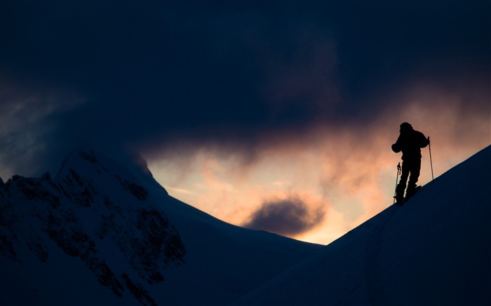 Alaska Ski Sport-Haute Qualité HD Fond d'écran Vues:6894