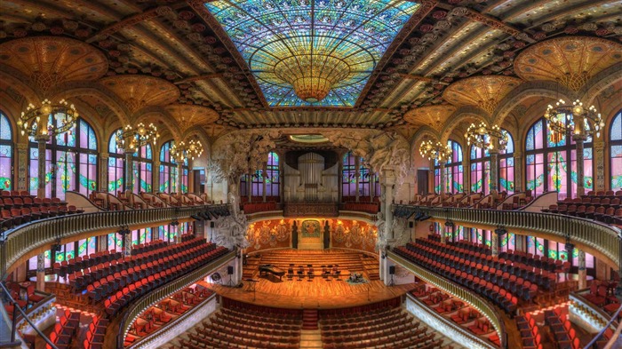 Barcelona Espanha Catalonia Concert Hall-2017 Bing Wallpaper Visualizações:7150