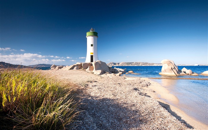 Fondo de pantalla de paisajes de la costa de la península de Italia Vistas:35340