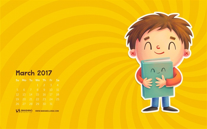 Papel de Parede Calendário Melhor Amigo-Março 2017 Visualizações:7910