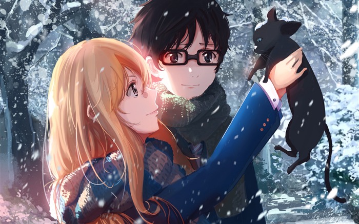 Kaori miyazono kousei arima-Haute Qualité HD Fond d'écran Vues:10392