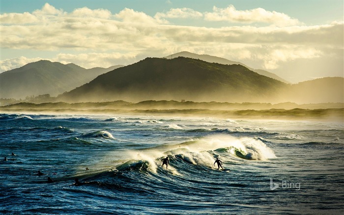 Santa Catarina Surfers sur Florianopolis-2017 Bing Fonds d'écran Vues:9979