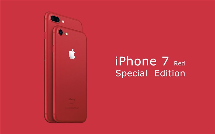 Apple 2017 iPhone 7 Red Special Edition Fondo de escritorio en HD 01 Vistas:7869