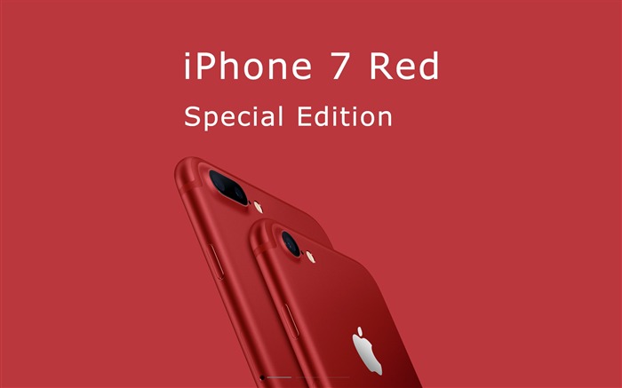 Apple 2017 iPhone 7 Rouge édition spéciale HD Fond d'écran Vues:7102