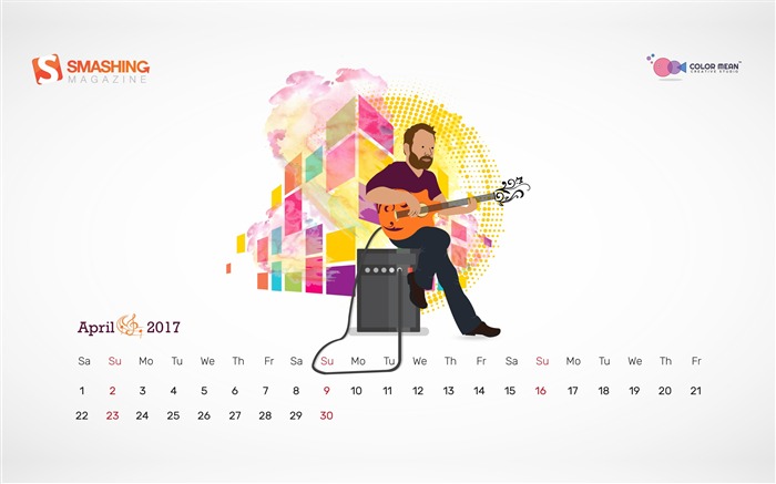 Papel de Parede Calendário Abril-Abril de 2017 Visualizações:6828