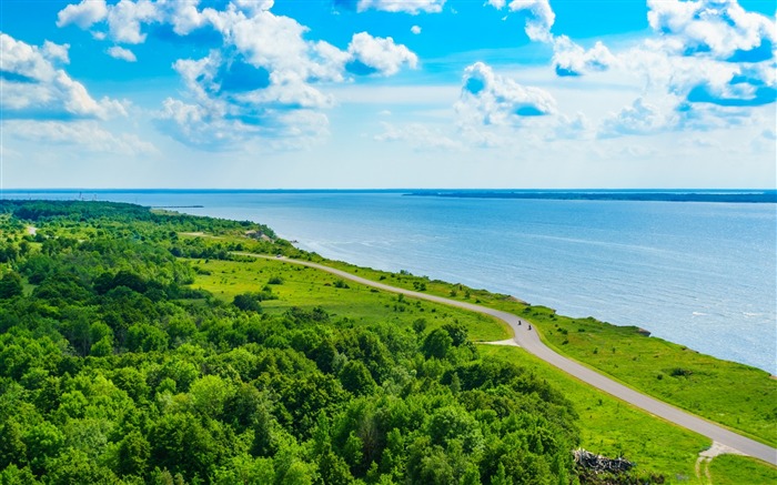 Coast beach top view-Nature HD Wallpaper Views:9364 Date:2017/3/2 7:30:36