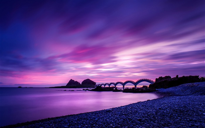 Footbridge at sanxiantai-Nature HD Wallpaper Views:11065 Date:2017/3/2 7:32:52