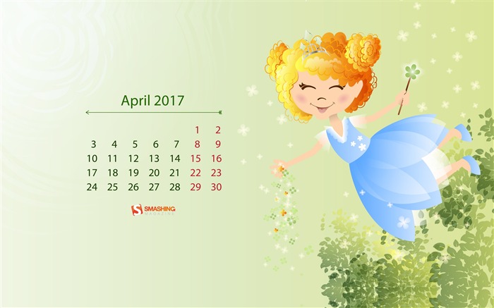 Calendario de primavera de abril de 2017 Magic Magic Vistas:5520