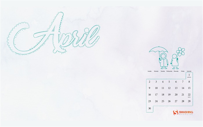 Proverbio de primavera-abril 2017 Calendario fondo de pantalla Vistas:5570