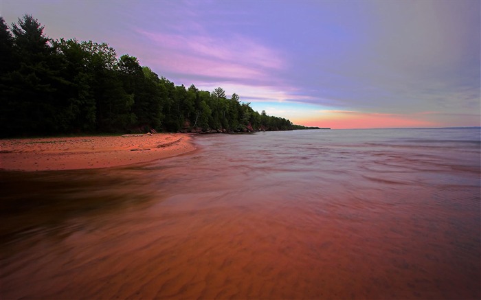 Beach nature sunset-Scenery Photo HD Wallpaper Views:7233 Date:2017/4/7 8:04:41