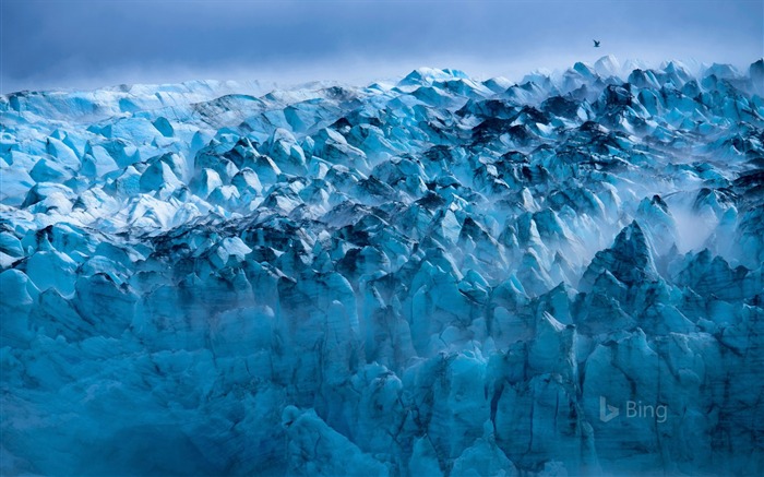 Raullu Glacier EE.UU. Alaska-2017 Bing Fondos de Escritorio Vistas:9181