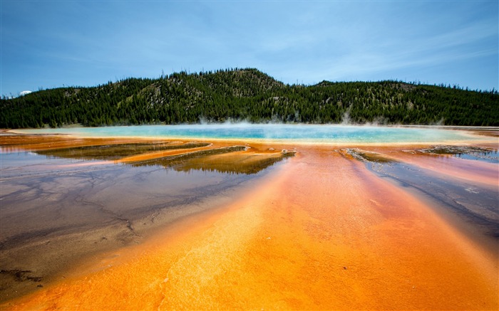 Grand parc national prismatique de Yellowstone-Paysage HD Fond d'écran Vues:8992