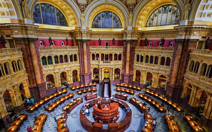 Washington Library of Congress-2017 Bing Fonds d'écran Vues:11544