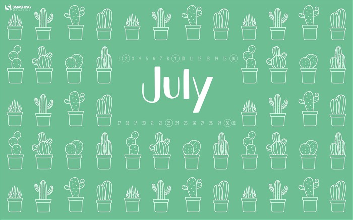 Cactus Hug-July 2017 Calendar Wallpaper Views:7352 Date:2017/6/30 8:51:17