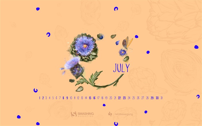 Taste Like Summer-July 2017 Calendar Wallpaper Views:5203 Date:2017/6/30 9:18:19