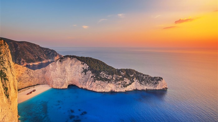 Grèce Navagio Beach à Zakynthos-2017 Bing Fonds d'écran Vues:11162