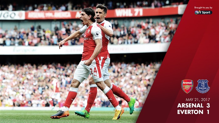 Fondo de pantalla de ARSENAL 3-1 EVERTON-Arsenal 2017 Vistas:5705