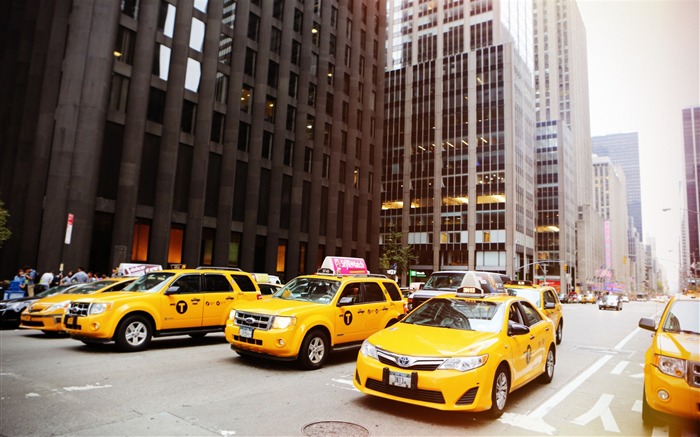 New york street cabs taxis-Life HD Wallpaper Views:8505 Date:2017/8/12 3:14:17