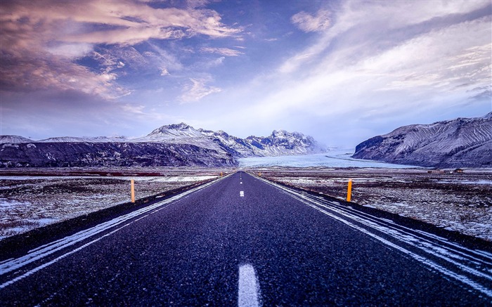 Skaftafell islândia road-Scenery HD Wallpaper Visualizações:13383