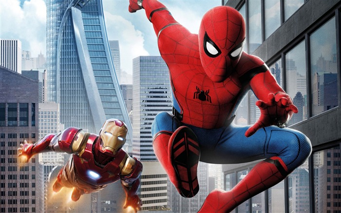 Spider man homecoming iron man-2017 Película Fondo de pantalla HD Vistas:11732