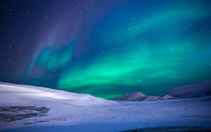 Cielo Aurora durante invierno-2017 Naturaleza HD fondo de pantalla Vistas:11785