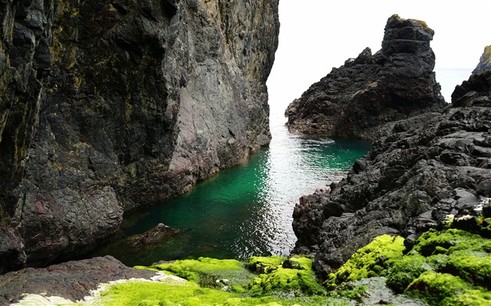 Playa nubes costa costa-2017 Naturaleza fondo de pantalla HD Vistas:6557