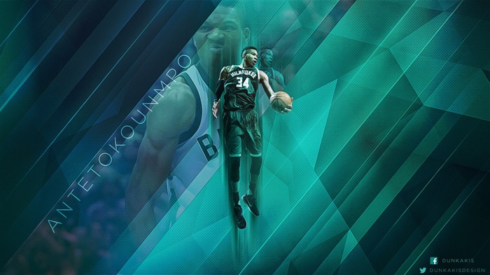 Giannis Antetokounmpo雄鹿-2016-17 NBA桌面壁紙 查看次數:16511