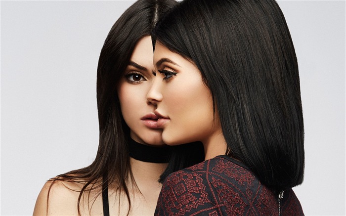 Kendall et Kylie jenner sœurs-Fond d'écran 2017 beauté HD Vues:6942