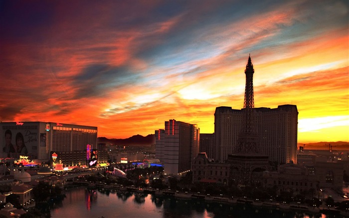 Papel de Parede HD de Las Vegas Sunset-Cities Visualizações:8833