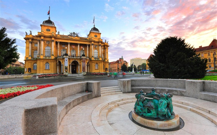 Théâtre national zagreb croatie-Fond d'écran géographique national Vues:8782