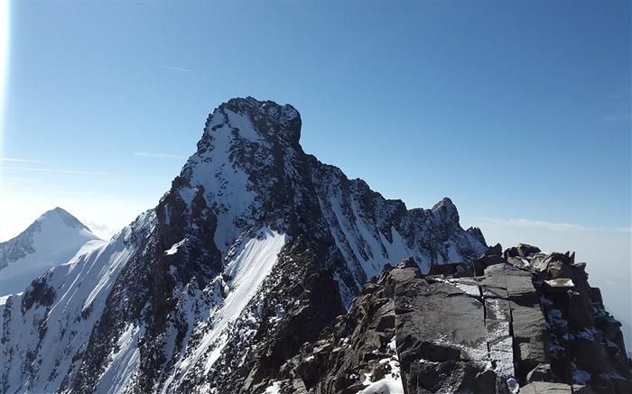 Nieve montañas-2017 Naturaleza fondo de pantalla HD Vistas:7172