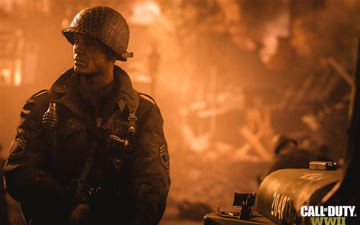 Call Of Duty WW2 Fond d'écran du jeu 2017 Vues:8191