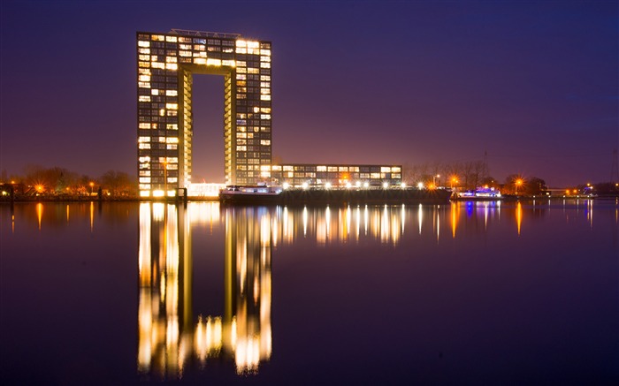 Torre de hito de Londres noche iluminada HD Photo Wallpaper Vistas:7575