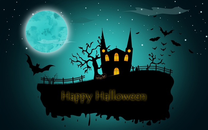 Halloween castle bat lua noite 2017 HD Wallpaper Visualizações:8787