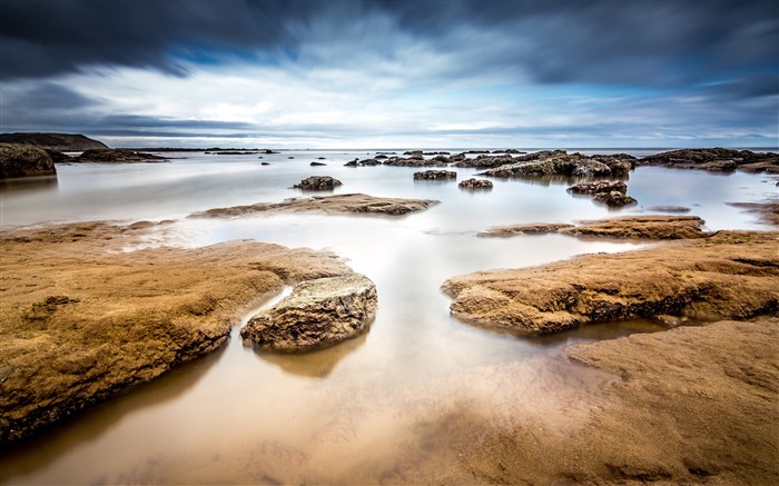 Seascape long exposure tide Nature Wallpaper Views:6628 Date:2017/10/5 1:43:59