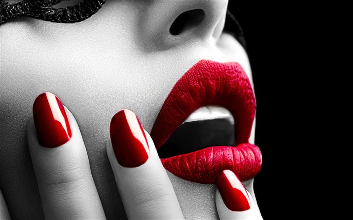 Beauty red lips and nails 2017 High Quality Wallpaper Views:14187 Date:2017/11/25 0:11:24