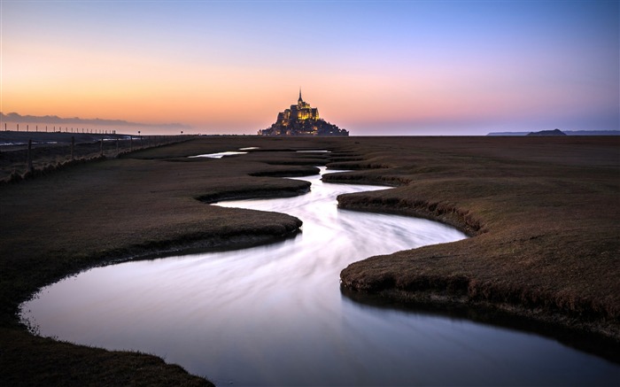 França, santo, michel, sunset Foto HD Wallpaper Visualizações:6641